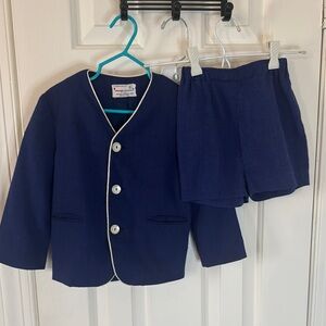 Adorable Vintage boys linen suit set